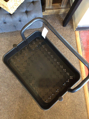 IKEA Metal 3 Tiered On Casters Black Cart