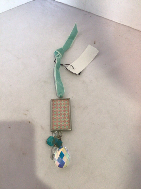 Aqua Crystal Bookmark