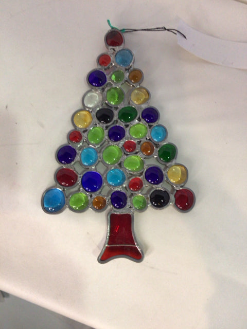 Christmas Multi-Color Glass Tree Beaded Holiday Item