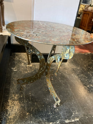 Original Side Metal Kokopeli 24" Copper Table