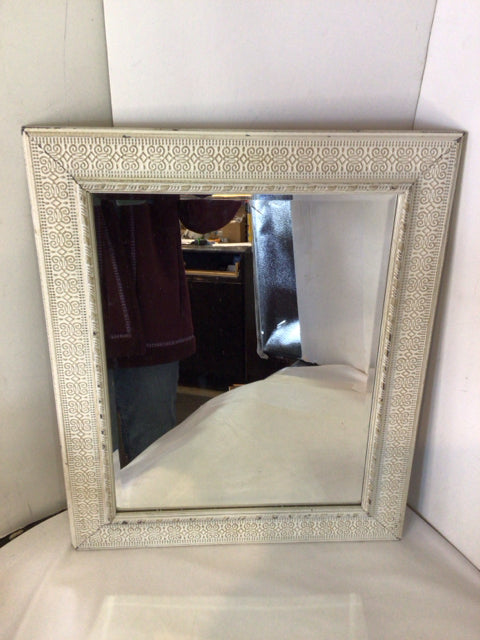 Farmhouse Cream Resin Mirror