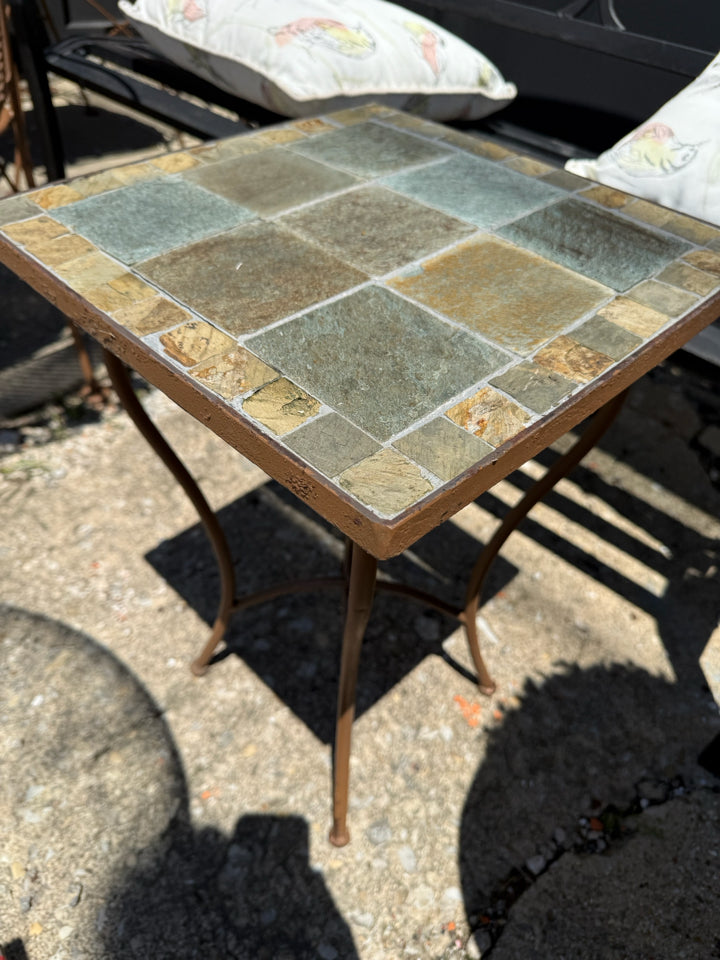 Tile Top Square Brown Table