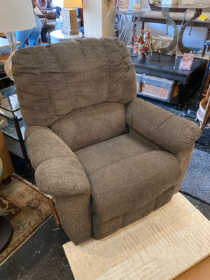 Recliner Chenille Manual Brown Chair