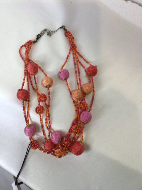 Multi-Color Beaded Necklace