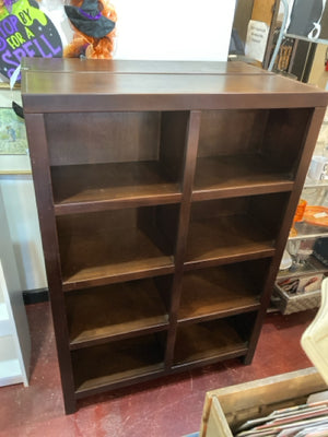 Wood Cubbies 4 shelf Brown Bookcase/Bookshelf