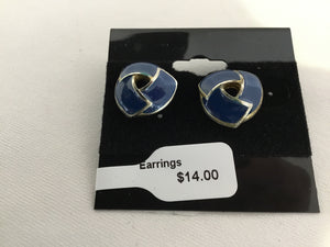Blue Knot Earrings