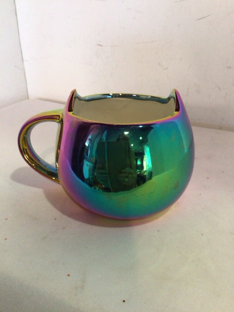 Cat Lady Iridescent Mug
