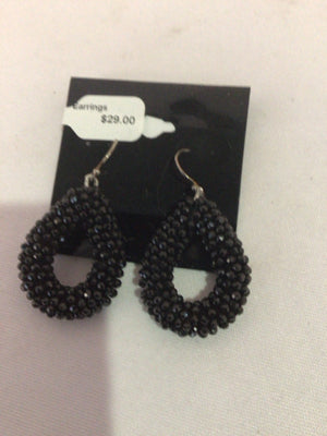 Black Beads Earrings