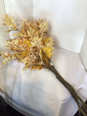 Fall Yellow/Brown Leaves Faux Flowers