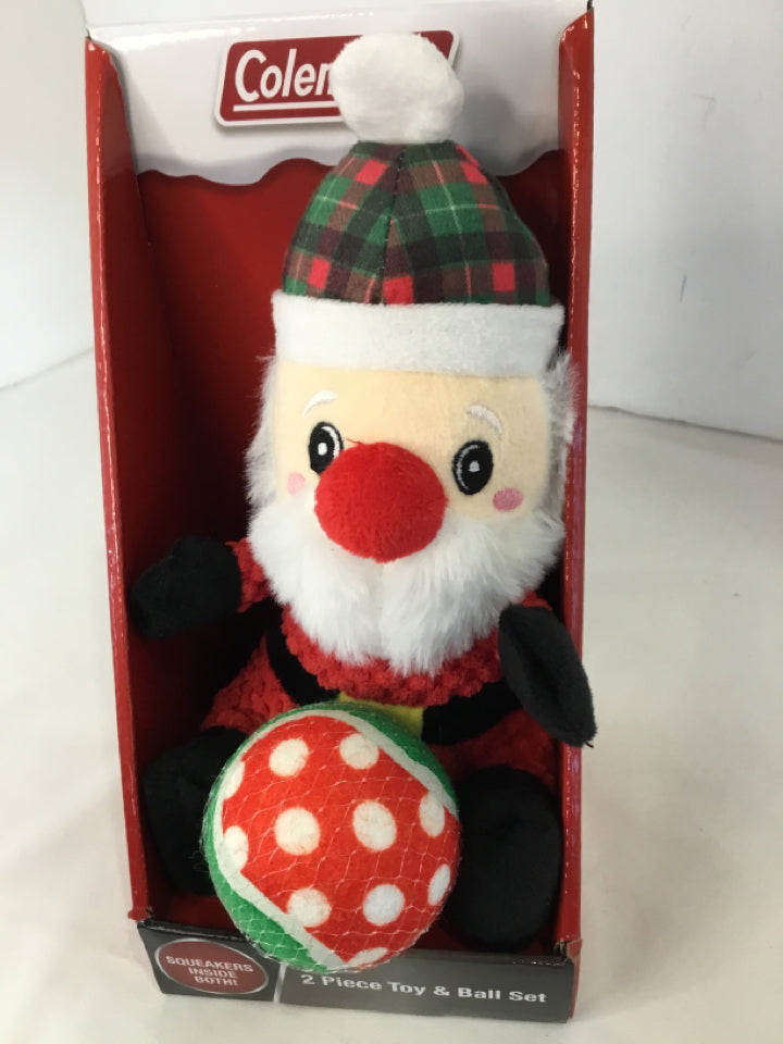 Toy Red/Multi Santa Ball Holiday Item