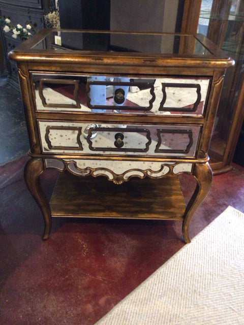 Bison Commerce LLC Glam Mirror Nightstand 4YYP8PDZ