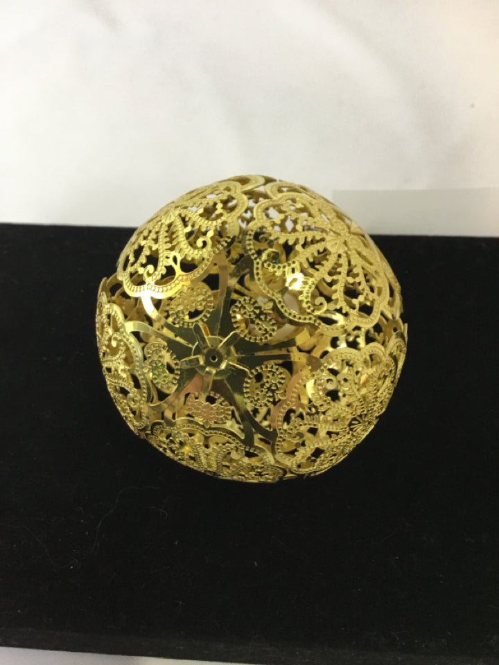 Gold Filigree Ornament Holiday Item