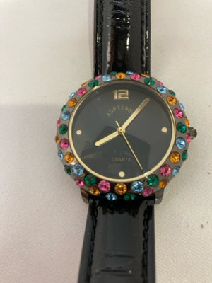 Black Rhinestone Watch