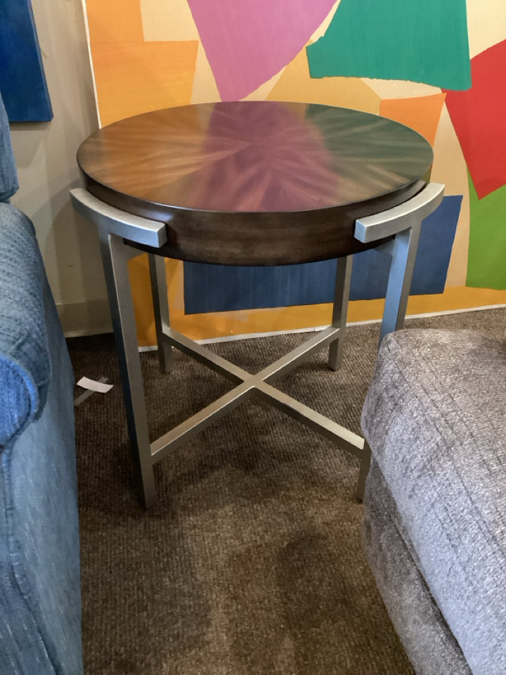 Modern End/Side Brown Table