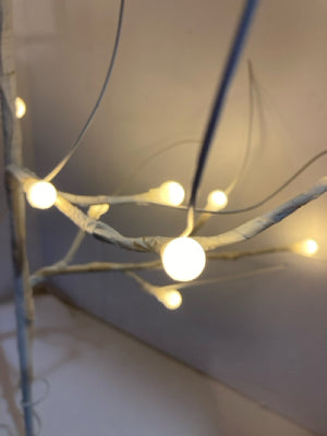 Faux White Wire Electric Tree Holiday Item