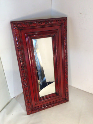 Red Wood Mirror