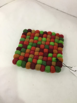 Trivet Multi-Color Felt Square Misc