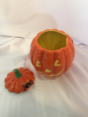 HALLMARK Halloween Orange Ceramic Jack o'Lantern Holiday Item