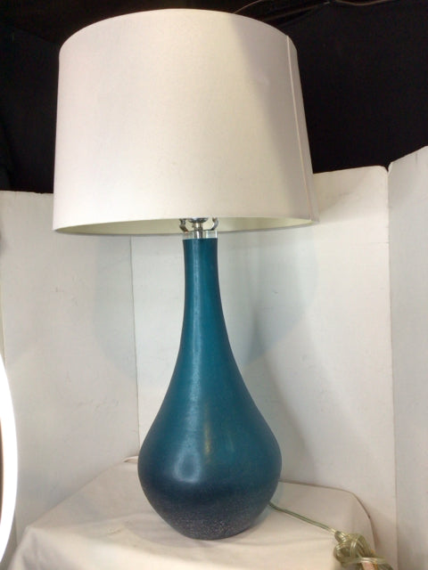 Blue Glass Lamp