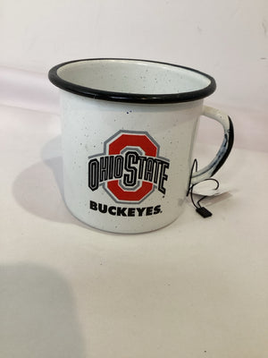 White/Black Tin Ohio State Mug