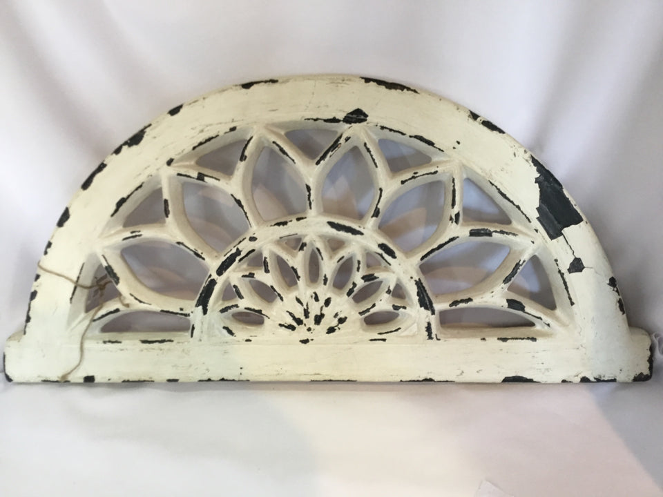 Hanging Cream Ceramic Arched Architectural Accent