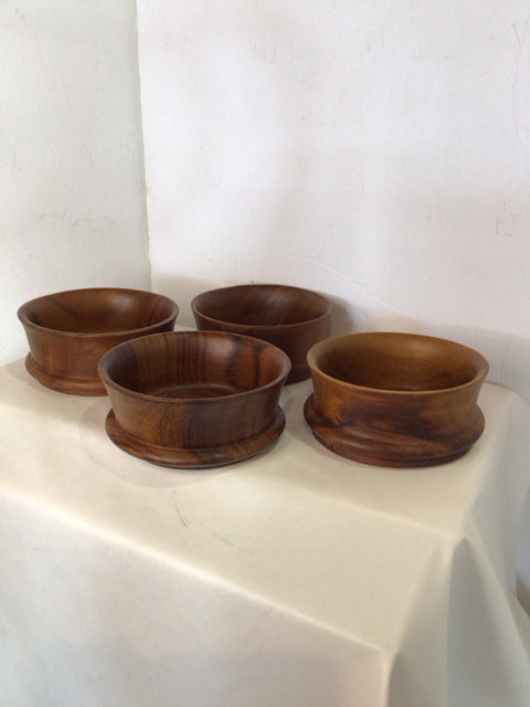 Set of 4 Brown Bowl Set