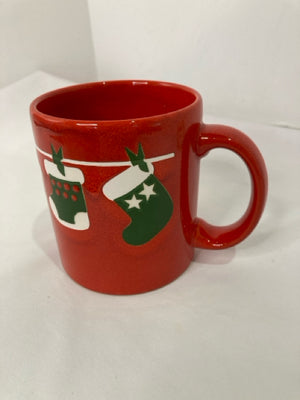 Waechtersbach Vintage Red/Green Ceramic Mug Stocking Holiday Item