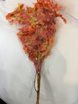 Fall Orange/Yellow Leaves Faux Flowers