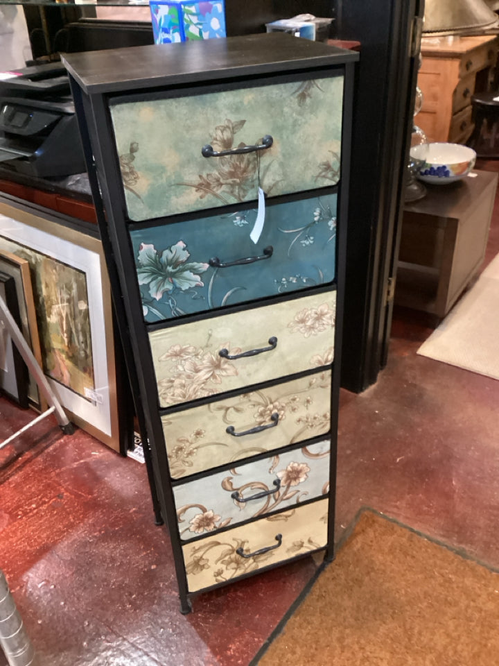 6 Drawers Wood Frame Fabric Dresser/Chest