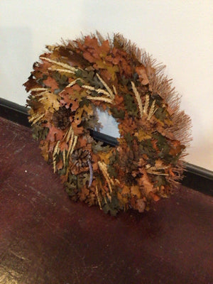 Brown Leaves Wreath