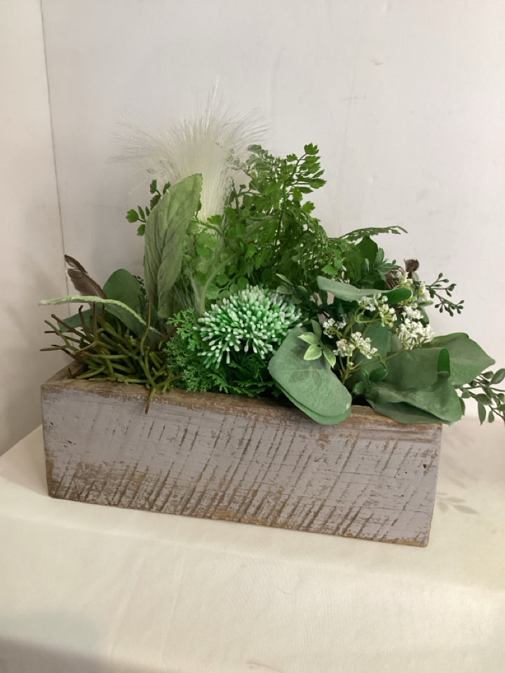 Green Plastic Faux Plant