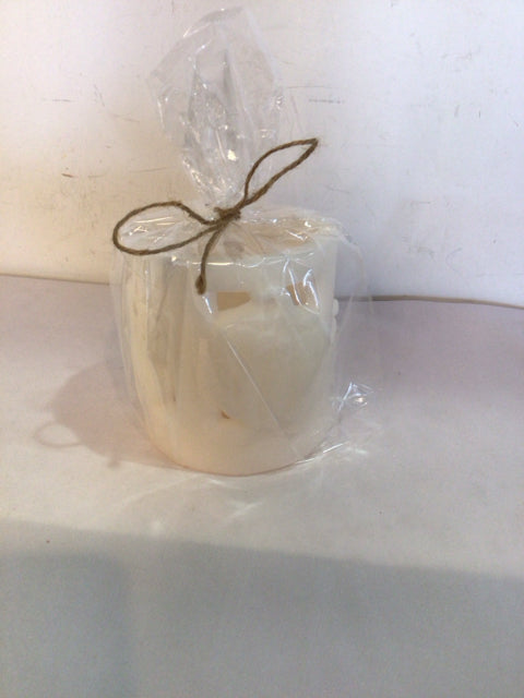 Autumn White Wax Pumpkin Candle