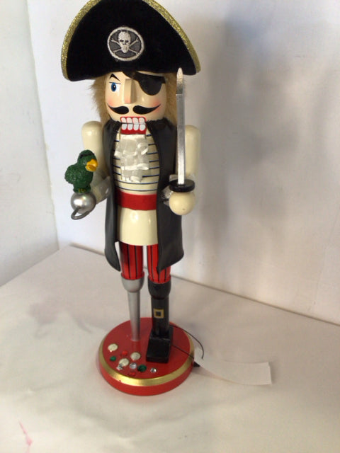 Red/Black Wood Nutcracker Holiday Item