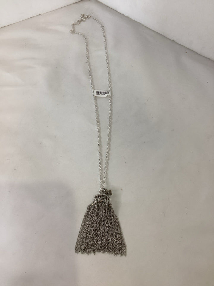 Silver Tassel Necklace