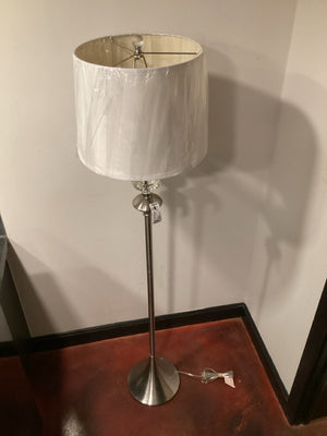 Floor Silver Metal Lamp