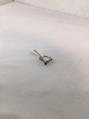Sterling Silver Purple Chevron Ring