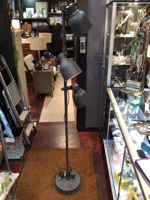 IKEA Floor Gray Metal Lamp