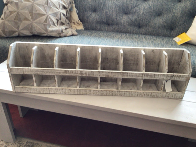 Wall Hanging White Wood Shelf