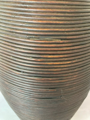 Brown Wicker Vase