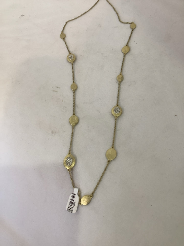 Gold Rhinestone Necklace