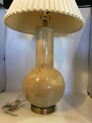 Brown Ceramic Drip Lamp
