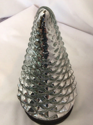 Silver Mercury Glass Christmas Tree Holiday Item