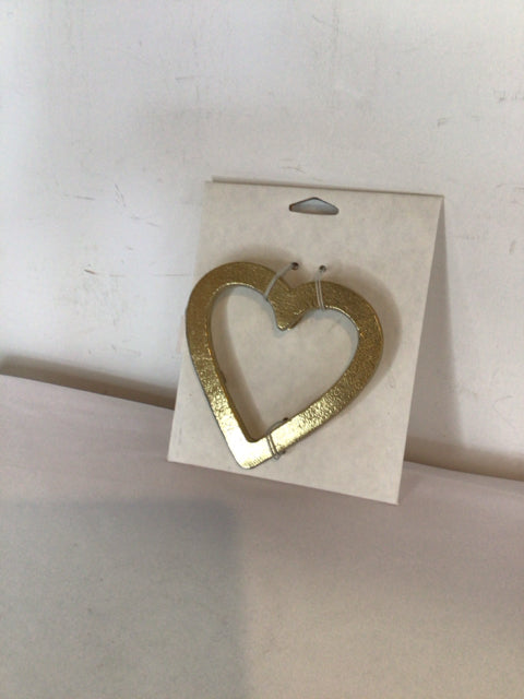 Metal Heart Gold Wall Decoration Art