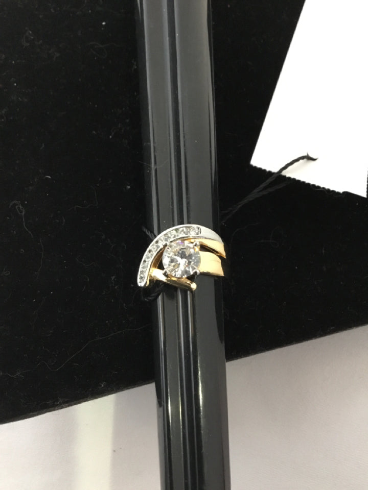 Gold Rhinestone Ring