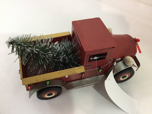 Red Metal Car Holiday Item