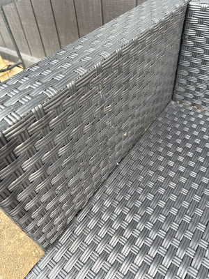 Rattan Brown Chaise