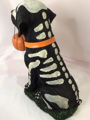 Halloween Black/White Dog Holiday Item