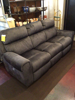 Electric Chenille Recliner Gray Sofa/Couch