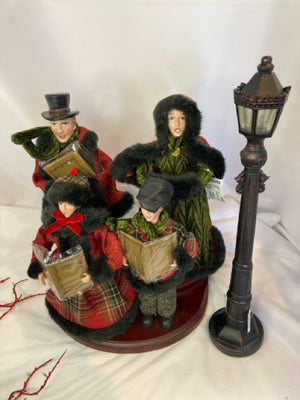 Victorian Red/Black Christmas Carol Holiday Item