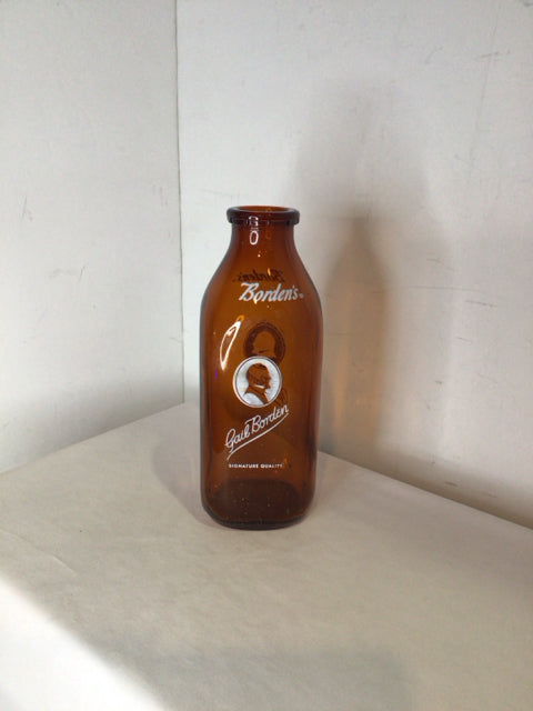 Borden's Gold Glass Bottle